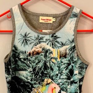 NWT paperwings organic cotton top